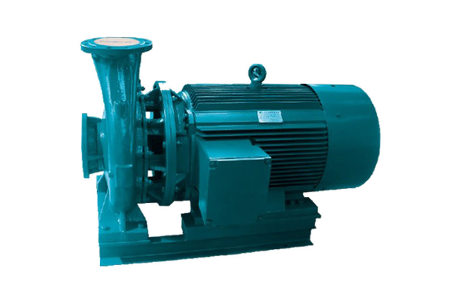 What are the key design features of a horizontal single-stage centrifugal pump?