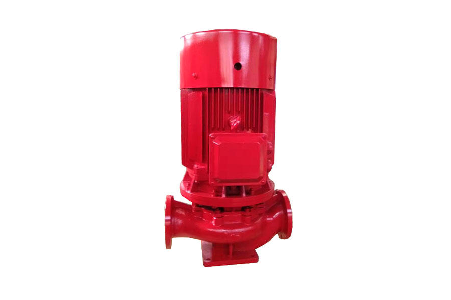 What role does a single stage and single suction fire-fighting pump play in a fire protection system?